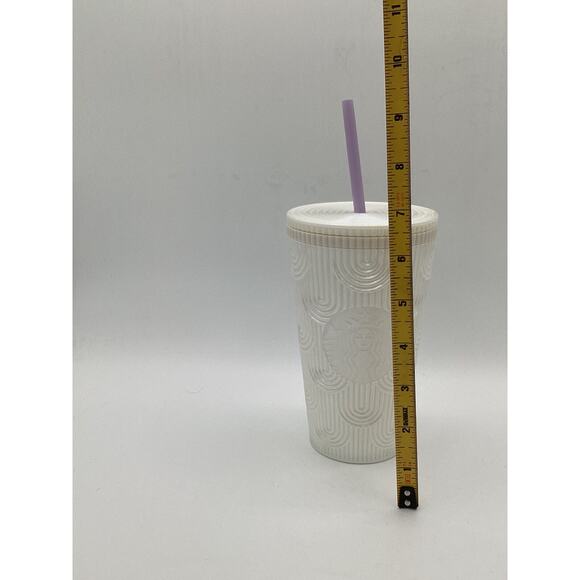Starbucks 2023 Spring Grande White Pearl Mermaid Cold Cup Tumbler 16oz Excellent - Picture 4 of 5